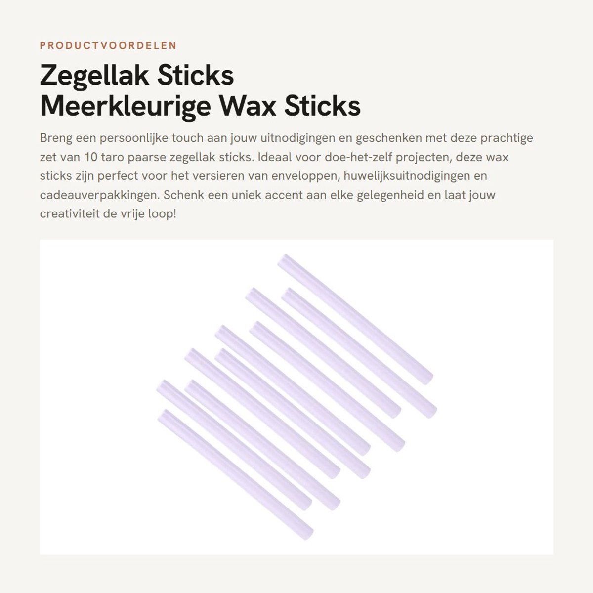 Dailygoods- Zegellak Sticks 10 Stuks - Meerkleurige Wax Sticks