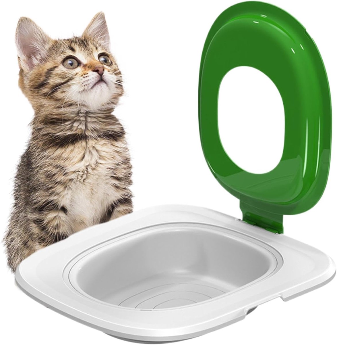 Kat Toilet Training Kit - Kattenbak Trainer - Zindelijkheidstraining Katten - Verstelbaar Ontwerp - 39.8 x 37 x 3 cm