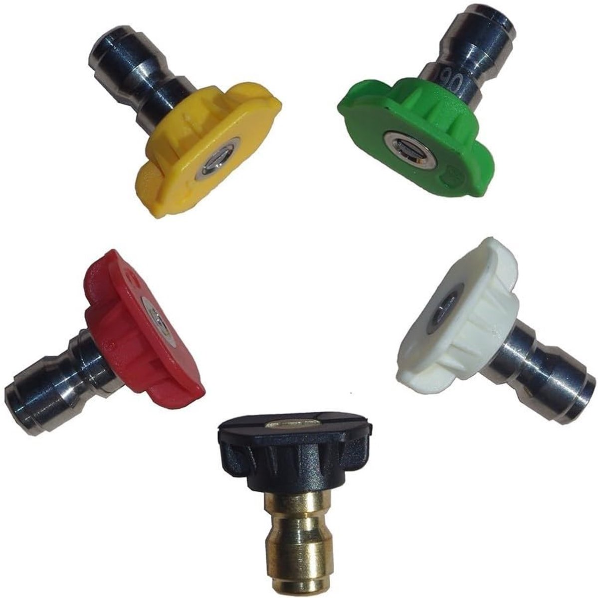 Hogedrukreiniger Sproeiers - 5 Stuks Set - Snel Reinigen - Verschillende Stralen - 5 Delig - Assorti