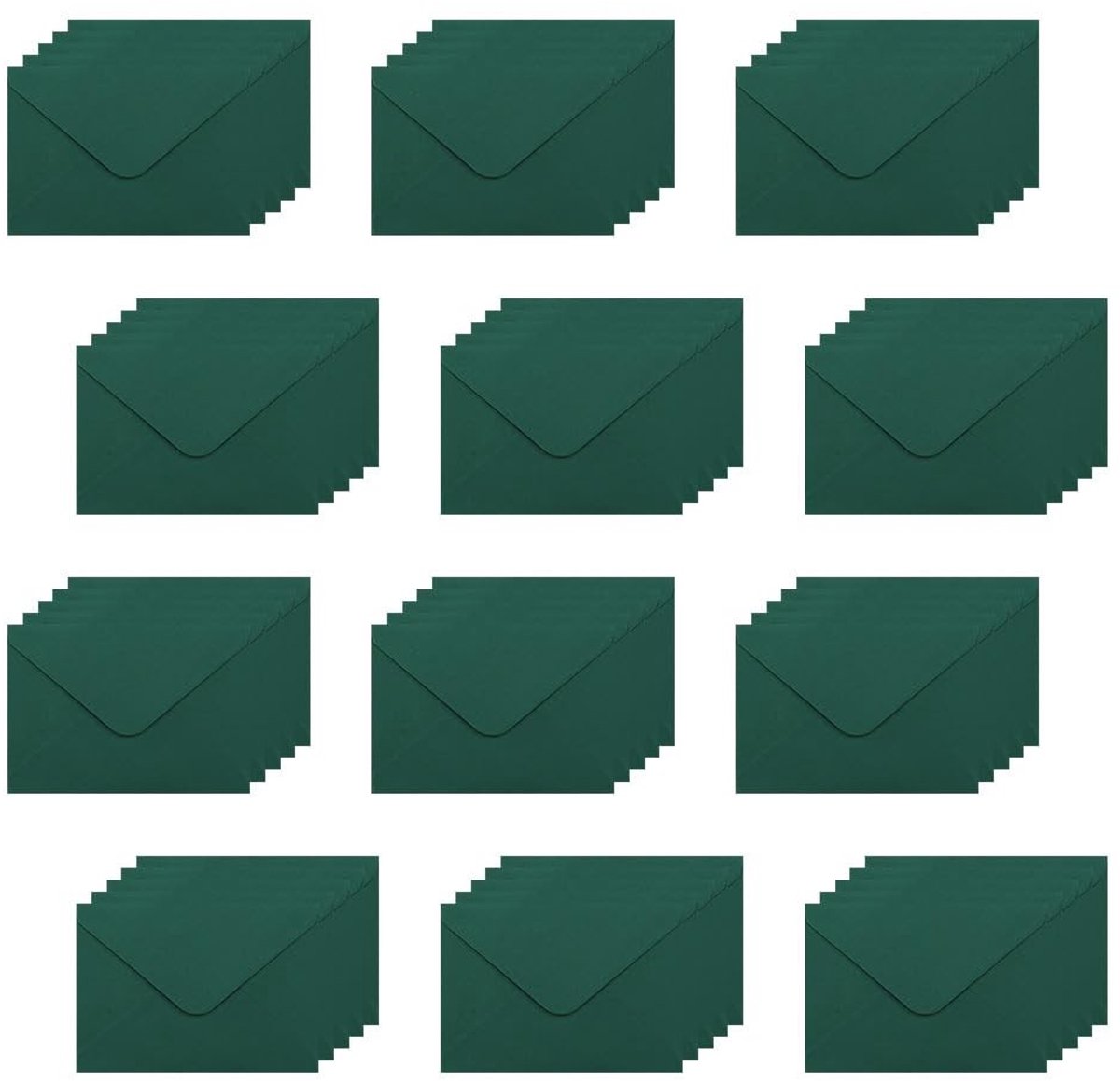 Dailygoods- Enveloppen 60 Stuks - Mini Enveloppen - Cadeau-Enveloppe - Enveloppen Zonder Venster - Stevig Kraftpapier - 15,5 x 10,5 cm