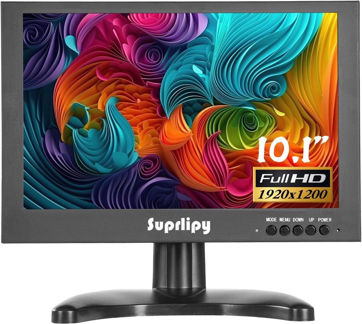 Mini Monitor - Extra Scherm - Beeldweergave Uitbreiden - Full HD IPS Panel - 10.1 Inch - Zwart