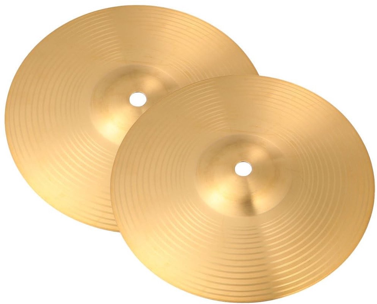 Dailygoods - Vaguelly Cymbal, 2 stuks, 15 cm, messing bekken, percussie drumstel voor beginners en scholieren