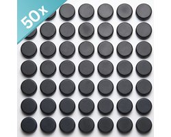 RENALUX - Magneten Whiteboard en Magneten Koelkast Mega Set - Magneten Sterk - Zelfklevende Magneten - Magneten voor Magneetbord - Zwart - 50 Stuks