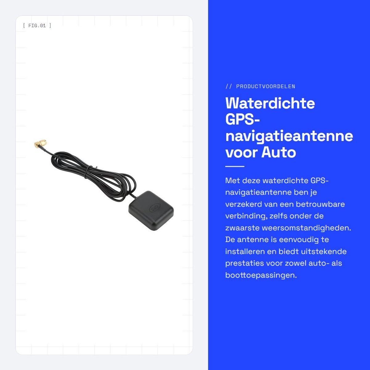 Dailygoods- GPS-antenne Waterdicht - Actieve Antenne - SMA Connector - Vrachtwagen/Boot - Realtime Tracking - Hoogwaardige ABS - Gps-ontvanger