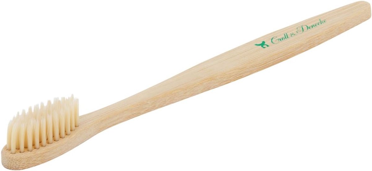Bamboe Tandenborstel - Houten Borstel - Dagelijkse Mondverzorging - BPA Vrij Materiaal - 17.5 cm - Natuurlijk