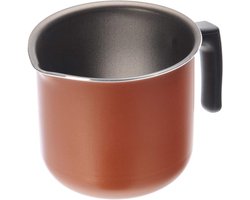 Melkpan Aluminium - Kookpan Klein - Warme Drank Maken - Snel Gelijkmatig Koken - 14 cm - Uniek