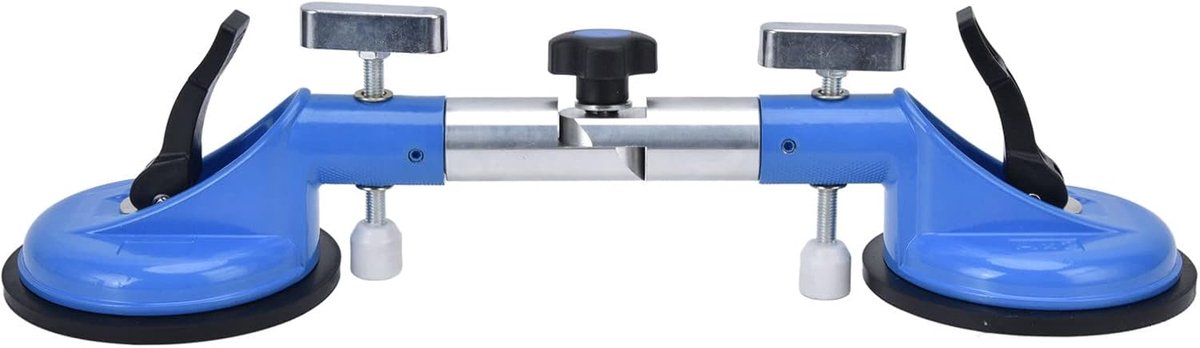 Glazen Zuignap - Tegellifter Vacuüm - Materiaal Verplaatsen - Verstelbare Hoek - 44 cm Lengte - Zwart