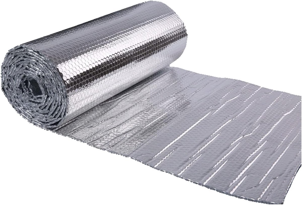 Isolatie Folie - Warmte Reflectie - Energie Besparen - Dubbele Bubble Kern - Diverse Toepassingen - Reflecterend