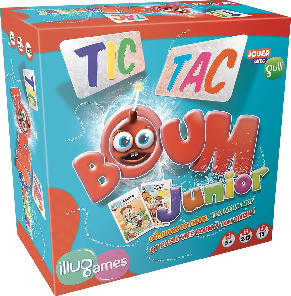 Tic Tac Boum Junior - Partyspel Kinderen - Familie Spelletjes - Explosieve Bom - 26 x 26 cm - Multicolor