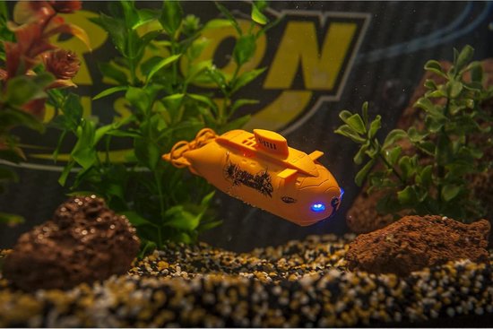 RC Onderzeeër - Mini Duikboot - Waterpret - Met Navigatie LED's - 15.8 cm - Oranje — afbeelding 4
