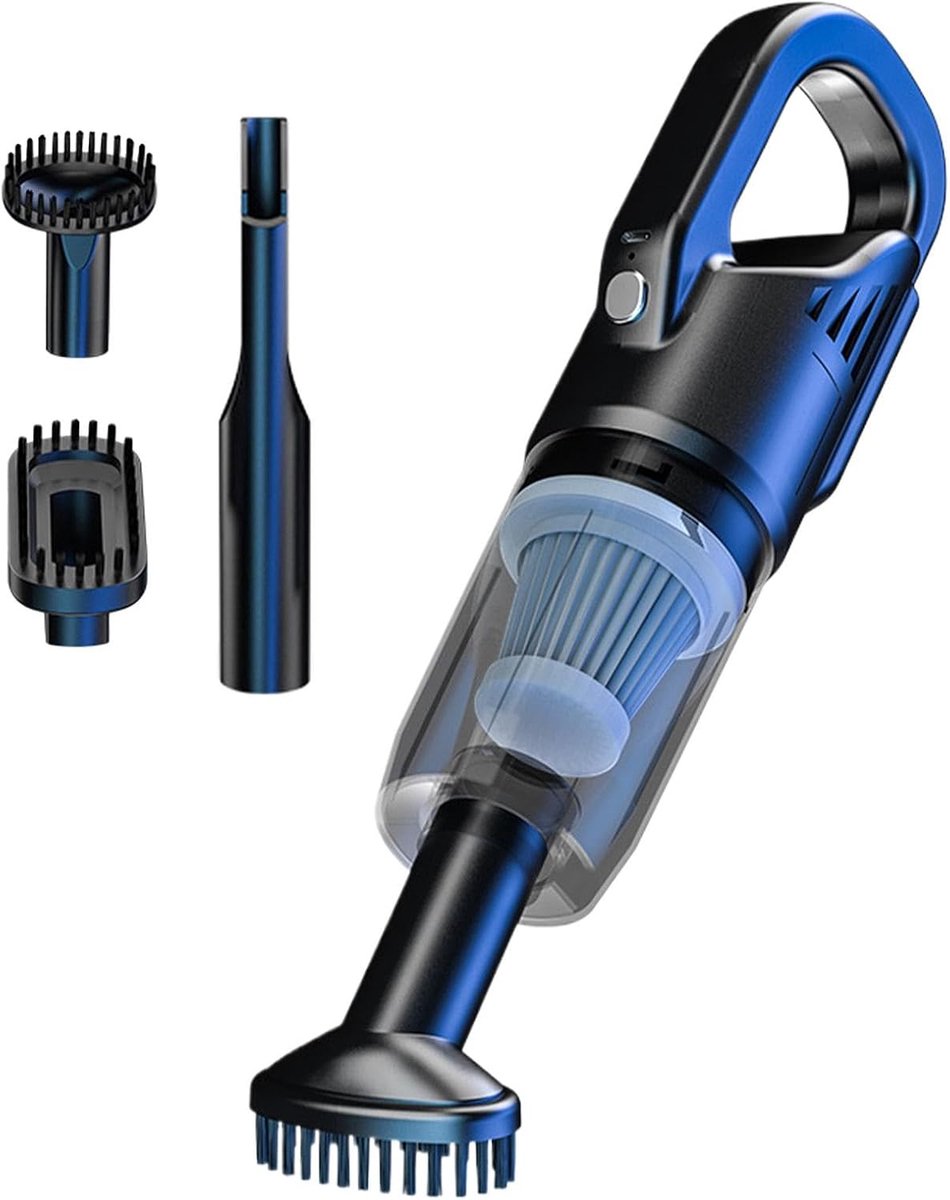 Auto Stofzuiger - Draagbare Reiniger - Auto Interieur - Snel Oplaadbaar - 35cm Lengte - Zwart