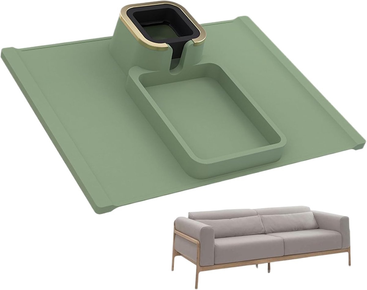Bank Armplank - Bank Organizer - Ontspannen op de bank - Hitte- en condensatiebescherming - 40 cm lengte - Groen