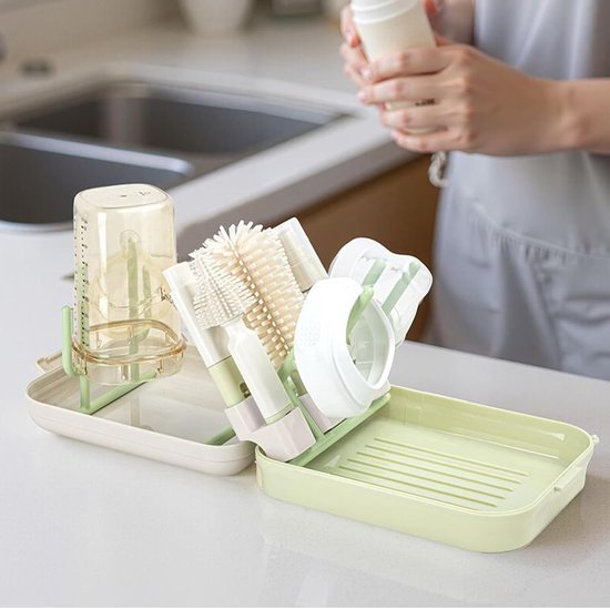Flessenborstel Set - Speenreiniger - Hygiënisch Reinigen - Magnetische Koppen - 18x14x6 cm - Niet gespecificeerd — afbeelding 5