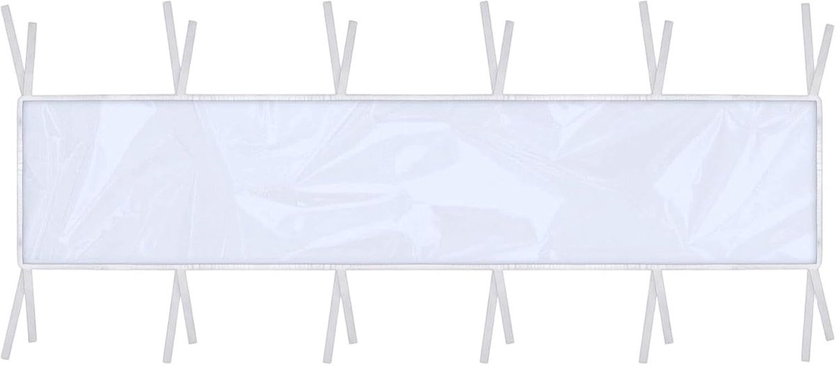 Dakkap voor luifels - Waterafvoer accessoires - Regenwatermanagement - Transparant PVC materiaal - 230 x 45 cm - Transparant