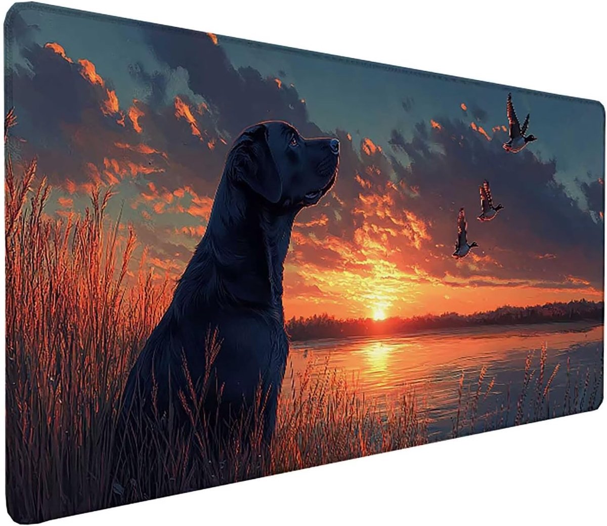 XXL Muismat - Bureauonderlegger - Desktop Organisatie - Waterdicht Antislip - 100 x 50 cm - Zonsondergang
