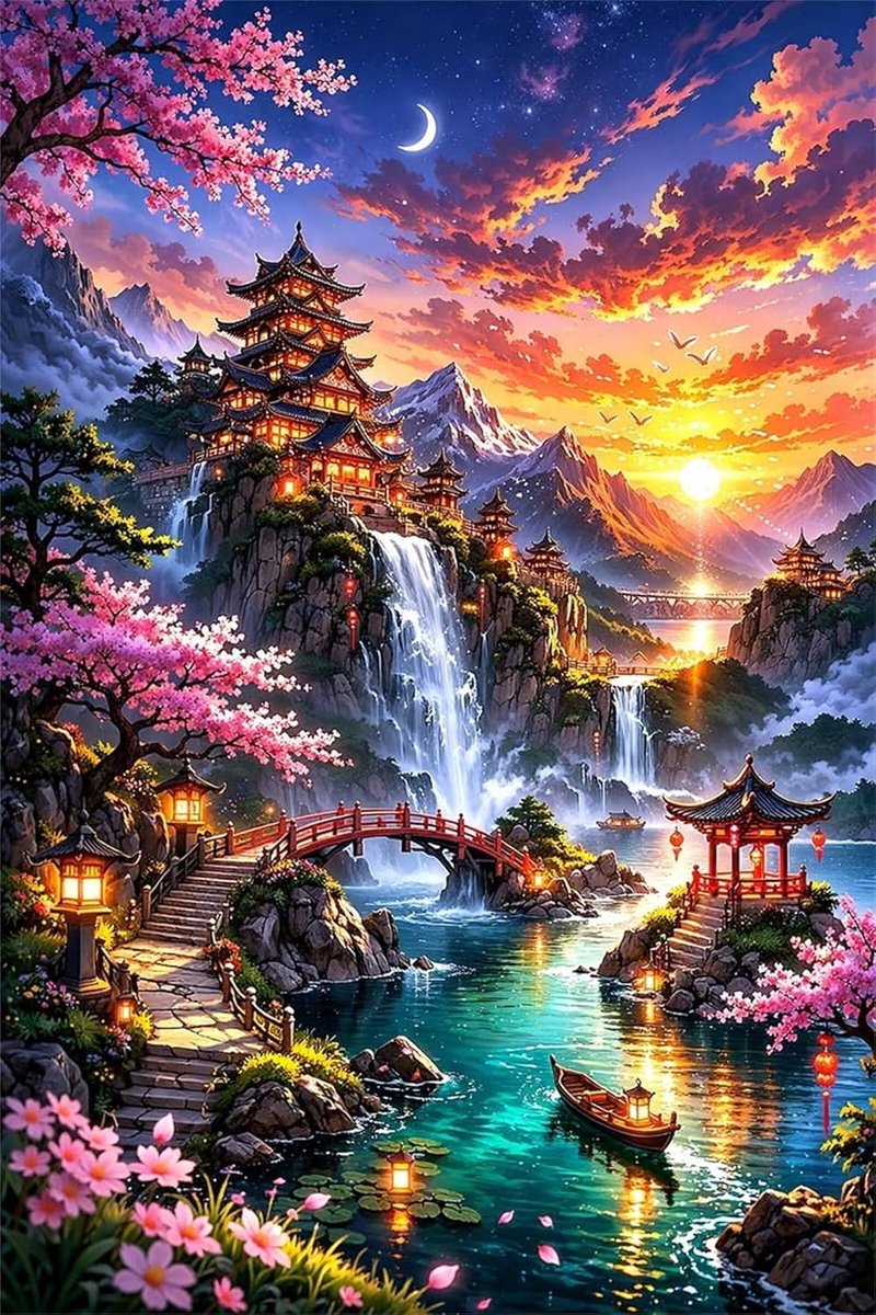 Puzzel 3000 stukjes - Educatief spel - Ontspanning thuis - Met poster - 122x81 cm - Landschap