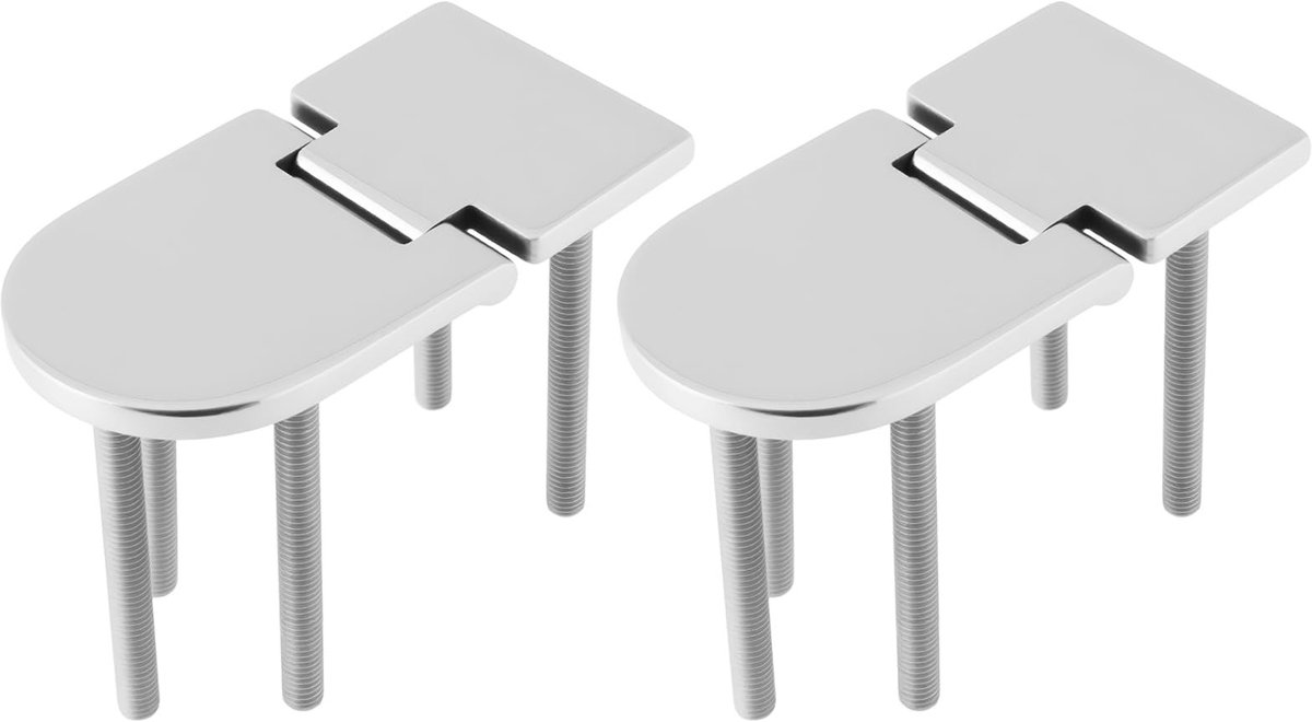 Dailygoods- Deurscharnier 75x40mm - 2 Stuks - Roestvrij Staal 316 - Corrosiebestendig - Verborgen Schroefinstallatie - Geschikt voor Schepen - Scharnier