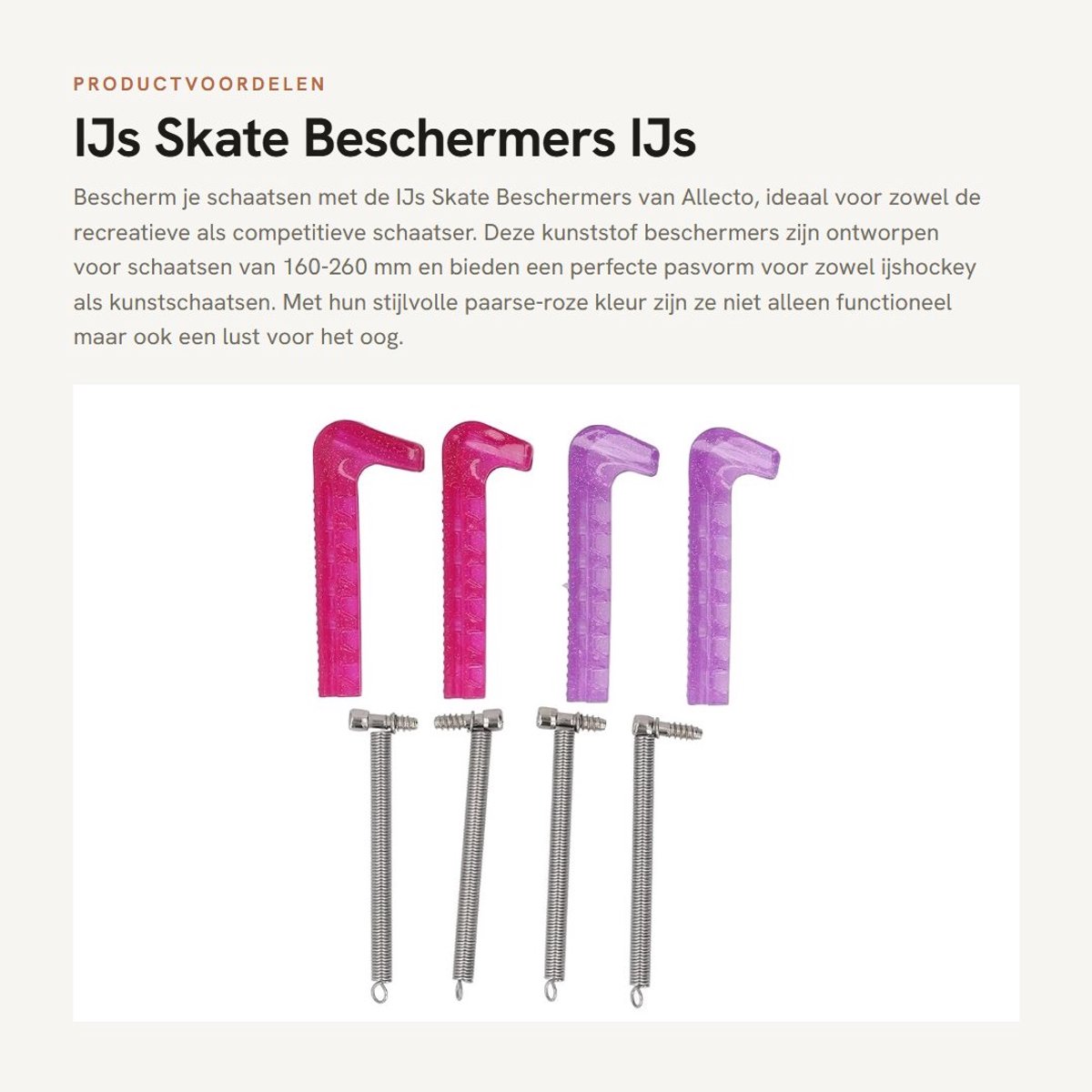 Dailygoods- Schaatsbeschermers - Duurzaam Plastic - Kunstschaatsen/IJshockey - Verstelbaar - 4 Stuks - Twee-kleurig Design - Bescherming voor Blades - Schaatsbescherming