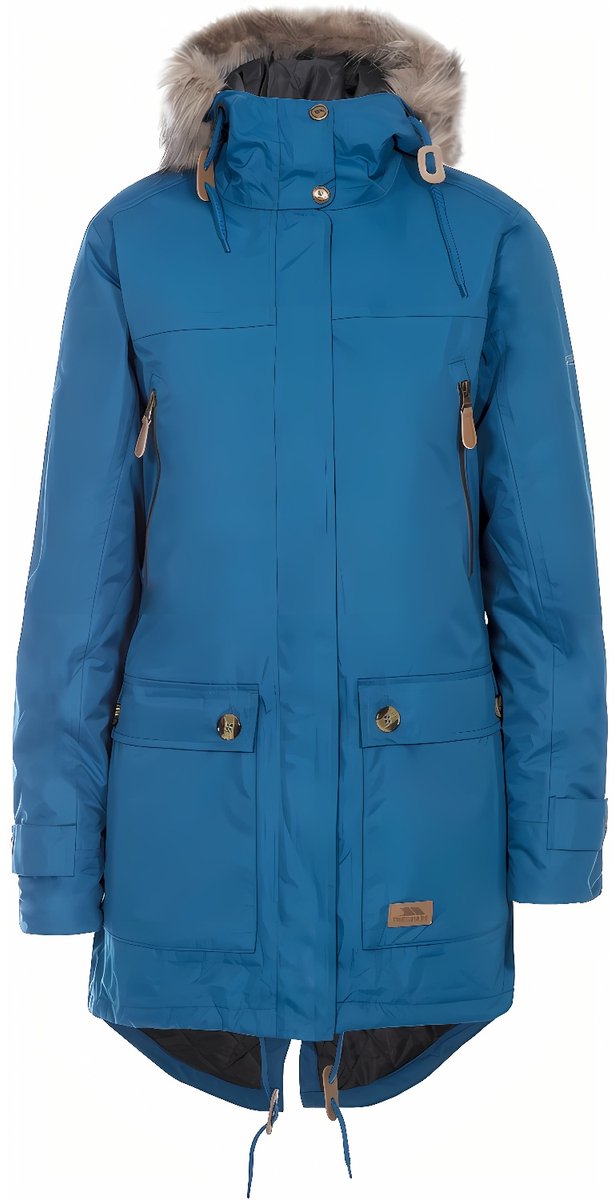 Trespass Dames Clea Waterbestendige Gewatteerde Jas Turquoise