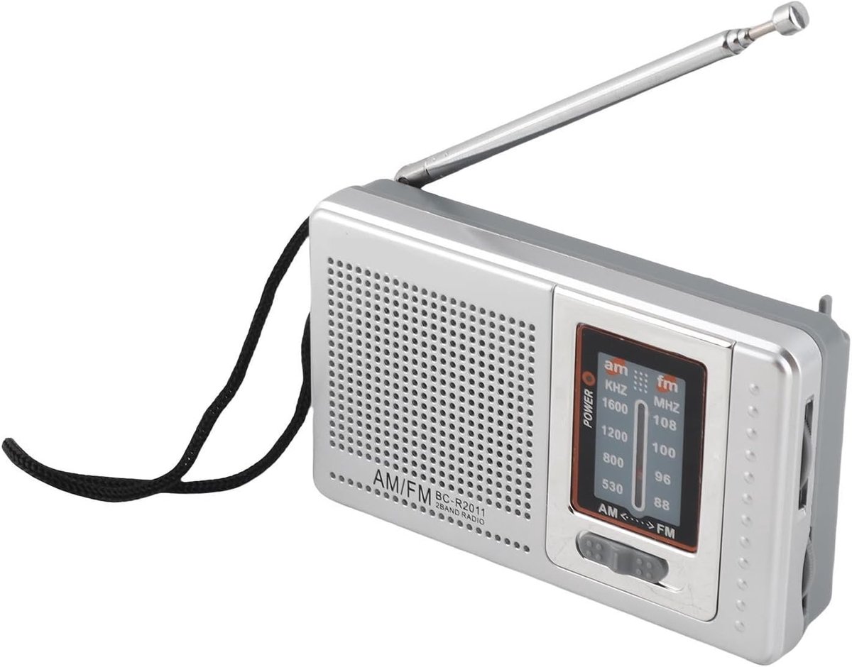 Draagbare Digitale Radio - Mini AM FM Radio - Noodsituaties en Reizen - Krachtige Bass Speaker