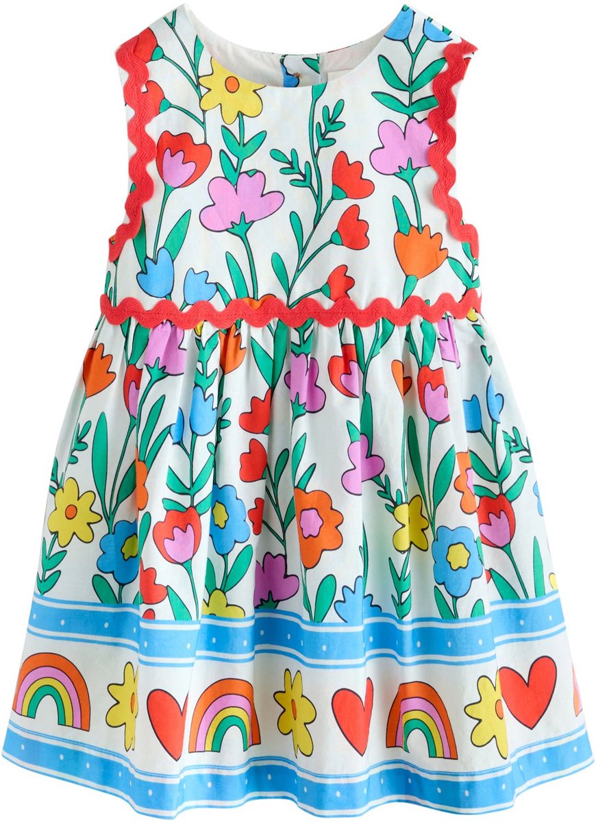 Next - Meisjes - Ric Rac-jurk - Wit