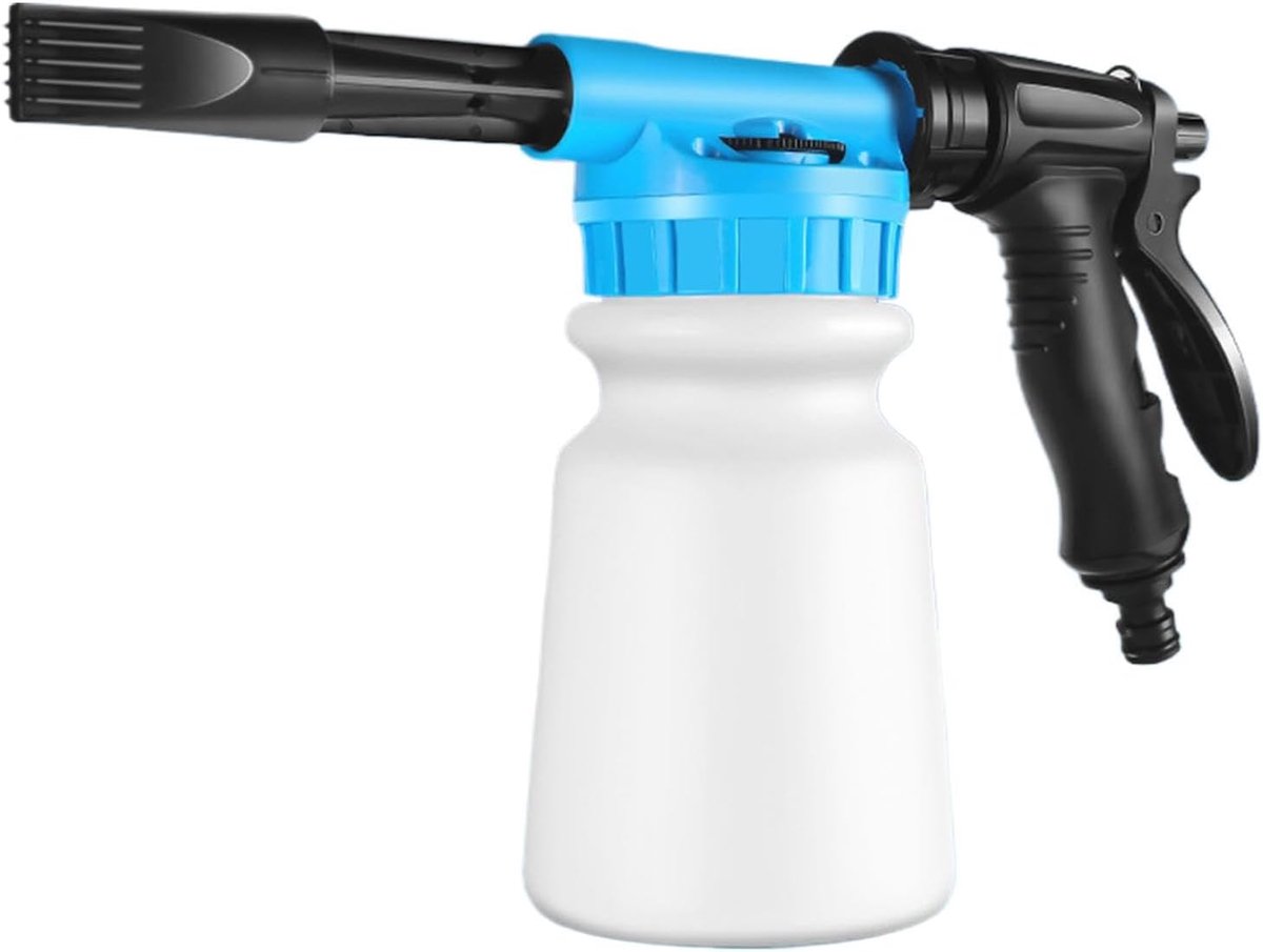 Schuimspuit Auto Wassen - Schuimkanon Slang - Auto Reinigen - Efficiënte Reiniging - 1L Capaciteit - Grijs