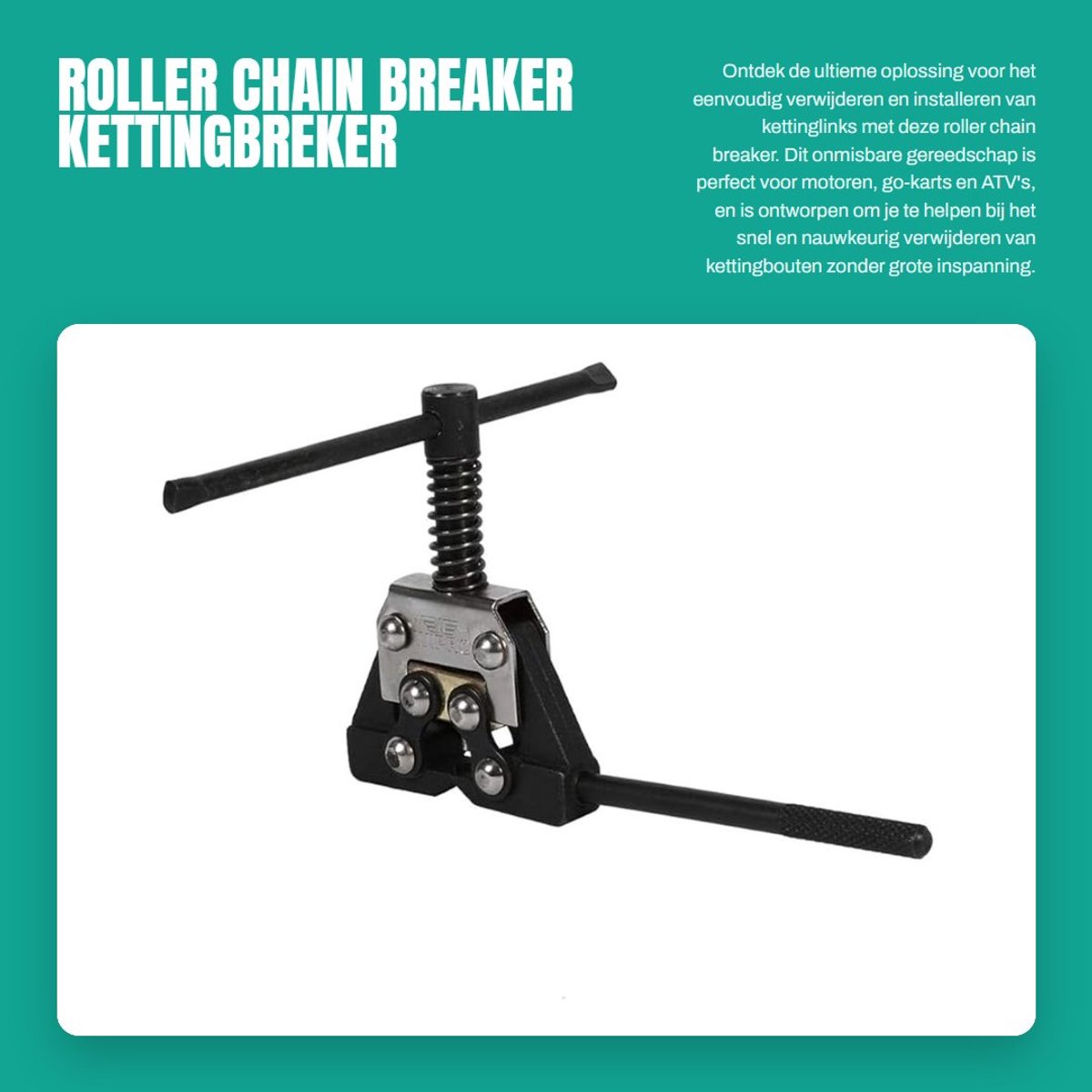 Dailygoods- Kettingbreker Ontkoppelaar - Cutter/Splitter - Link Removal - Klinkgereedschap - Vervangtool - Geschikt voor Motorfietsen/ATV - Link Remover