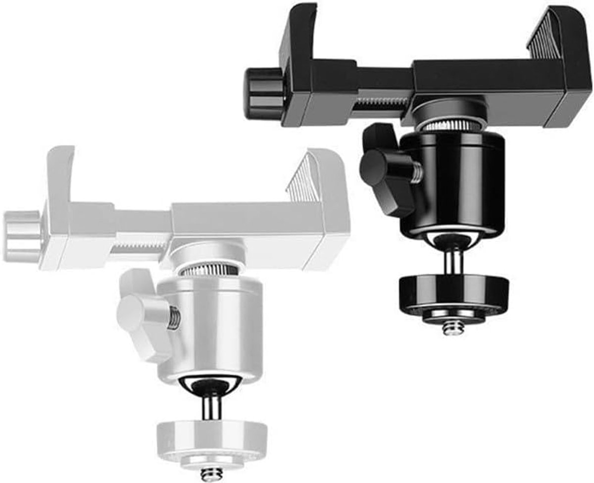 Camera Montagebeugel - Muurbevestiging Camera - Beveiliging Thuis - Ponsvrije Installatie - 6mm Schroefgat - Zwart Wit