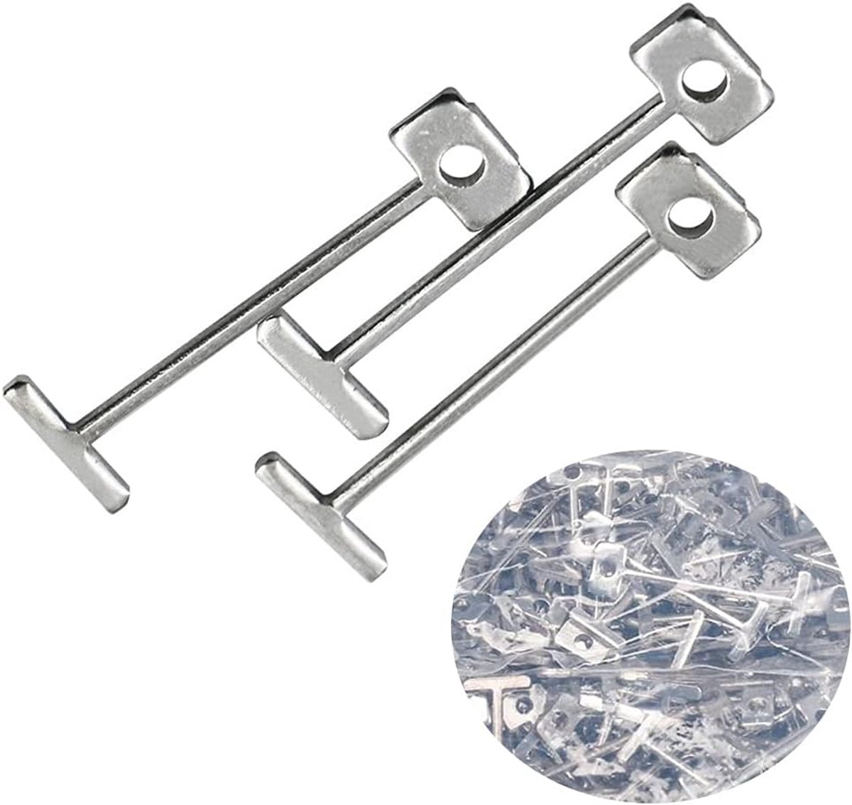 Vervangende Stalen Naalden - Tegel Leveler Pinnen - Vloeren Egaliseren - Roestvrij Staal Slijtvast - 1.5mm Dikte - Zilver