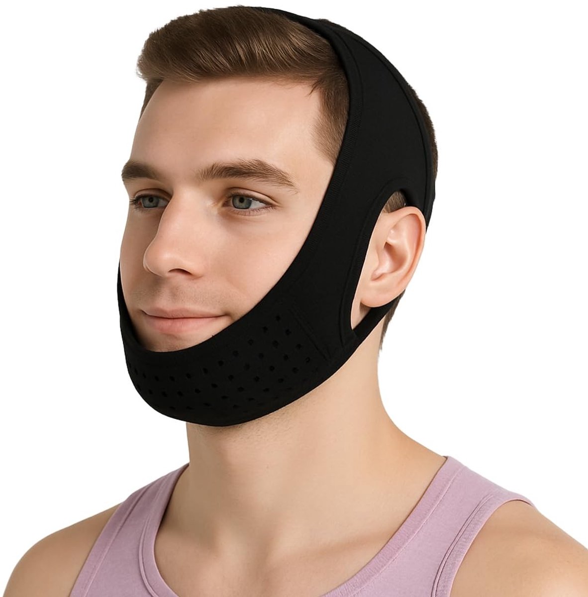 Dailygoods- Gezichtslifband V-vormig - Kinband Slaapapneu - Kinband Snurken - Herbruikbaar - Ergonomisch - Verstelbaar