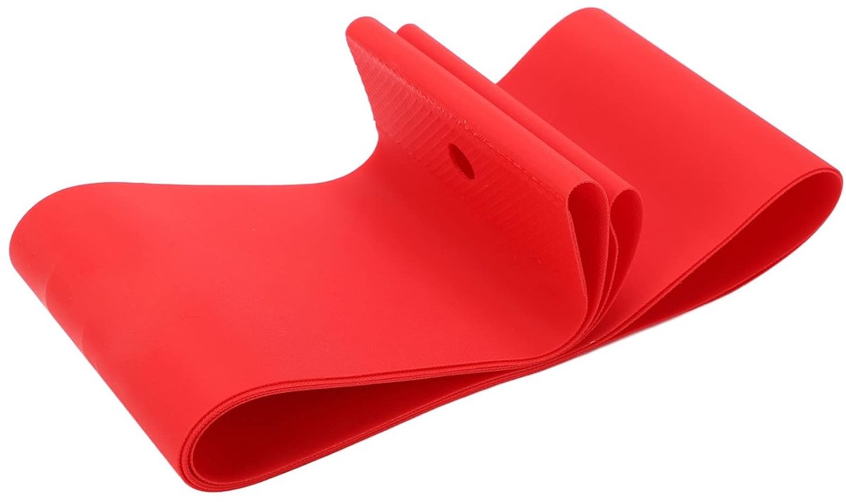 Fietsvelgstrip - Bandbescherming - Lekke banden voorkomen - Explosiebestendig ontwerp - 80 mm breed - Rood