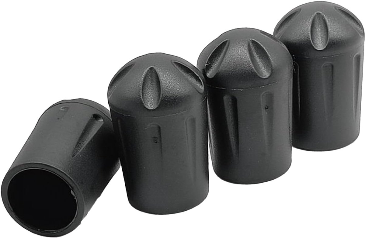 Stoelpootbeschermers - Meubeldopjes Vloerbeschermers - Meubels Verplaatsen - Schokabsorberend Antislip - 4 stuks - Zwart