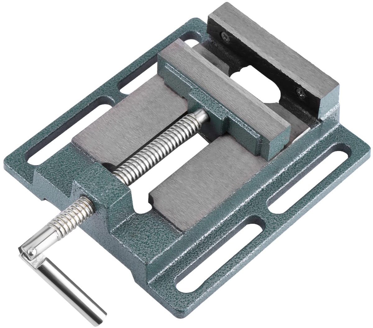 Dailygoods- Boorbankschroef 4-inch - Draaibaar - Tafelklem - Precisiebewerking - Verhoogde Kaken - Hoogwaardige Kwaliteit - Bankschroef