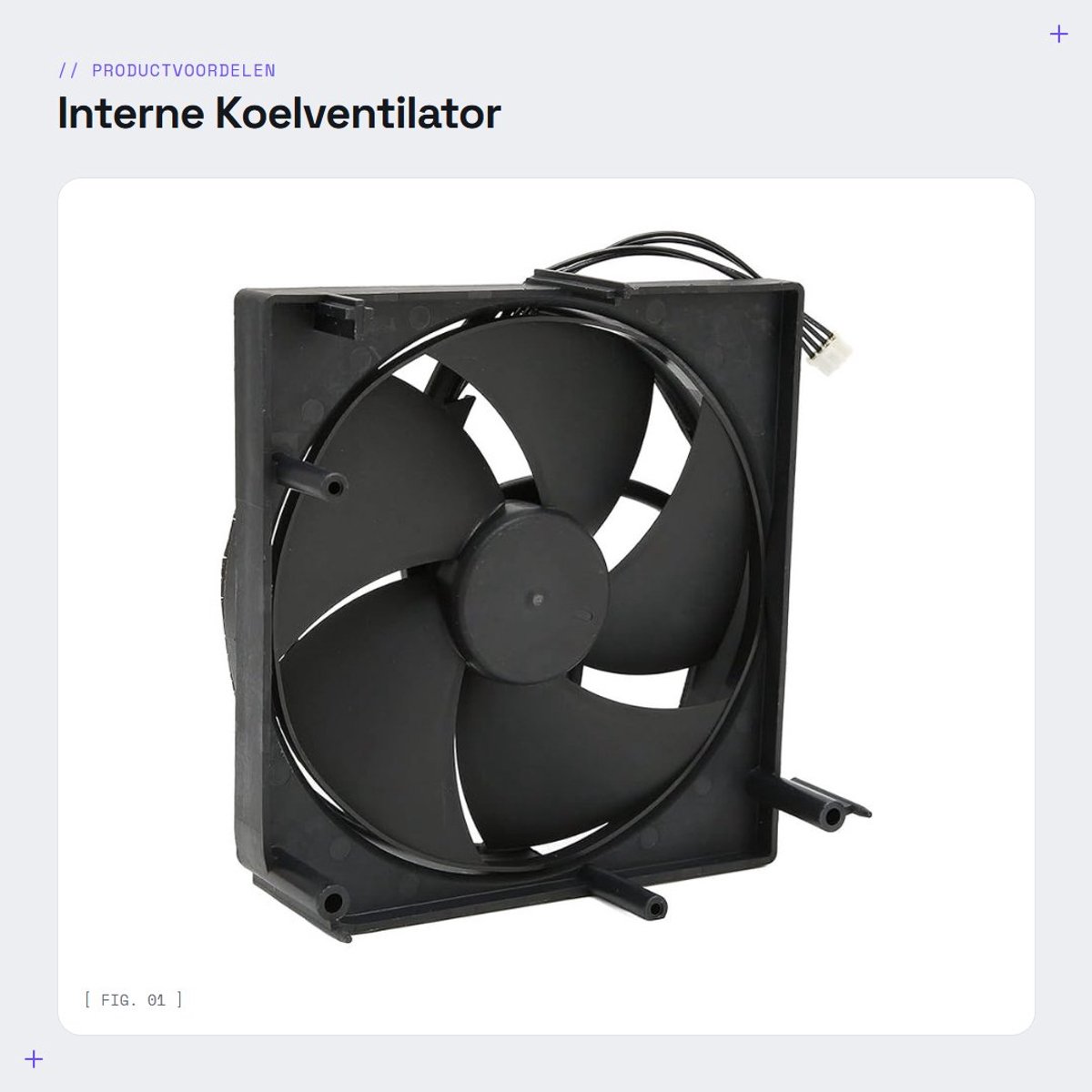 Dailygoods - Interne Koelventilator - Vervangingsonderdelen - Compact en Draagbaar - Warmteafvoer - Verbeter prestaties - Geschikt voor Serie S - Mode...