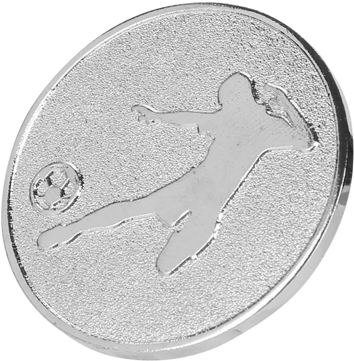 Dailygoods- Toss Coin Slijtvaste Legering - Voetbalreliëf - Duurzaam - Lichtgewicht - Handig Hoesje - Twee Verschillende Patronen - Flipcoin