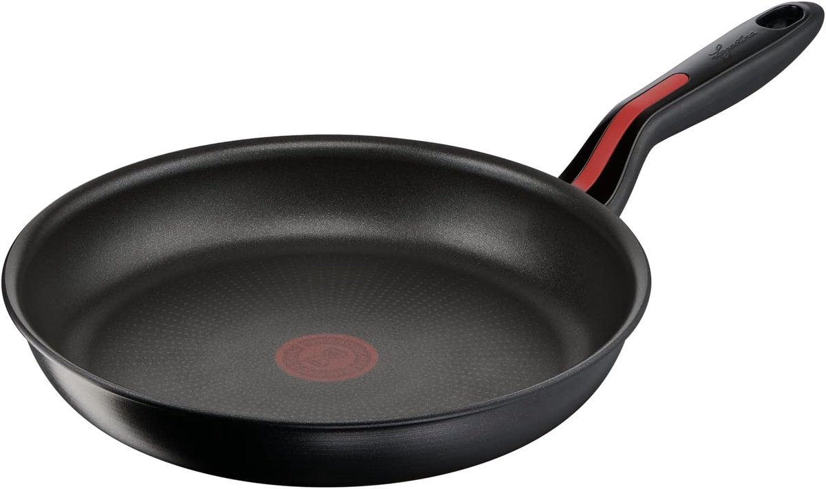 Koekenpan - Koekenpan met anti-aanbak - Gezond koken - Hitte indicatie - 26 cm - Zwart