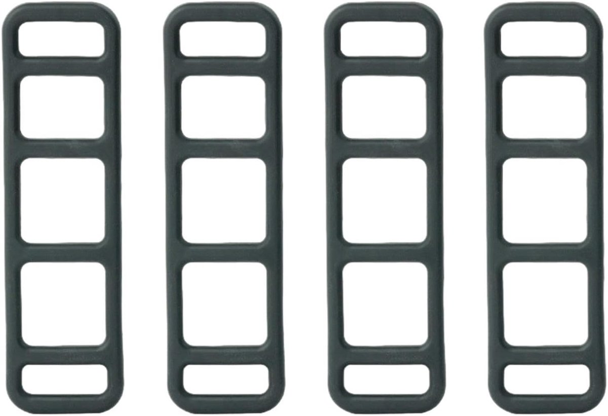 Fietshouder Bandjes - Rubberen Ringen - Fietsverlichting Bevestigen - Set van 4 stuks - 6.7 cm Lengte - Zwart