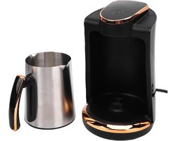 Turks Koffiezetapparaat - Espresso Maker - Authentiek Koffie Zetten - Snel Verwarmend - 250 Ml - Zilver