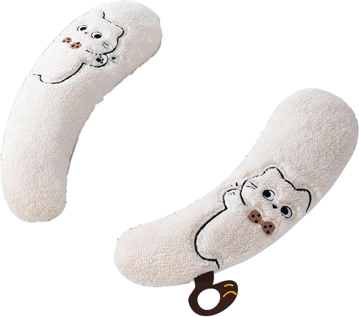 Toiletzitting Covers - Zachte Opzetstukken - Winter Warmte - Zelfklevend Wasbaar - 35x10cm - Wit