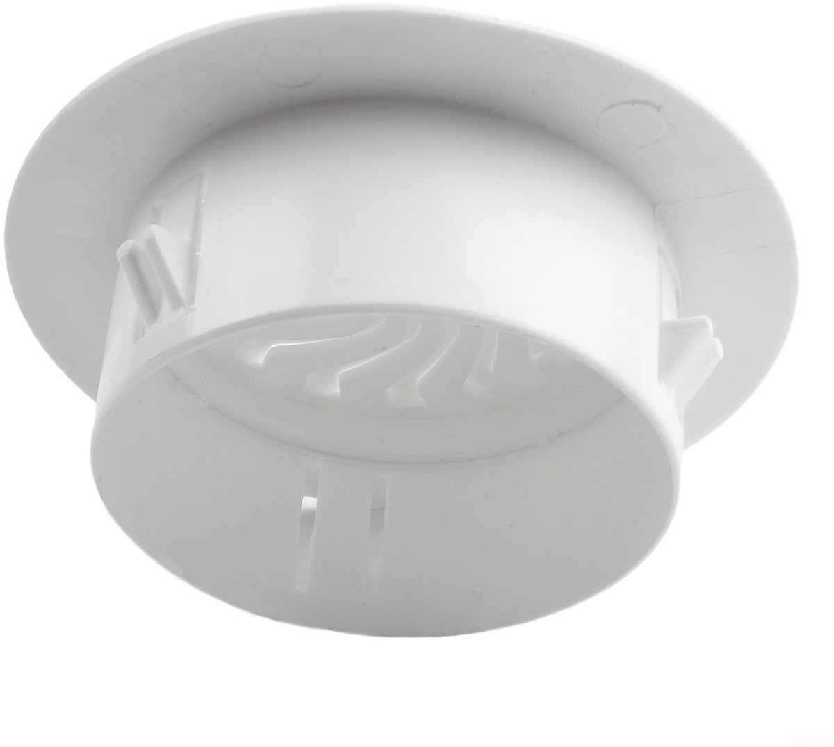 Dailygoods - Ronde ventilatierooster ABS kunststof verstelbare soffit vent cover wit lamelrooster ventilatierooster cover voor badkamer kantoor keuken slaapkamer ventilatie gebruik (70 mm)