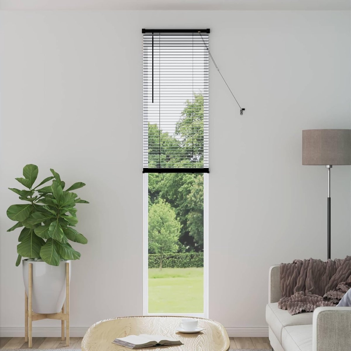 Vensterjaloezie - Raamdecoratie PVC - Privacy Instellen - Duurzaam PVC Materiaal - 213 x 4