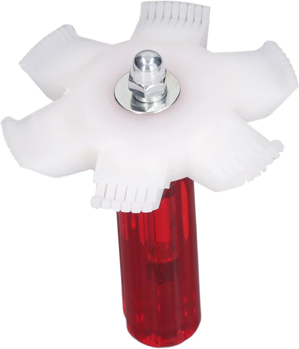 Vinkamset Airconditioning - Radiator Reiniger - Apparatuur Onderhoud - Dubbele Kammen - 15x10x2 cm - Wit