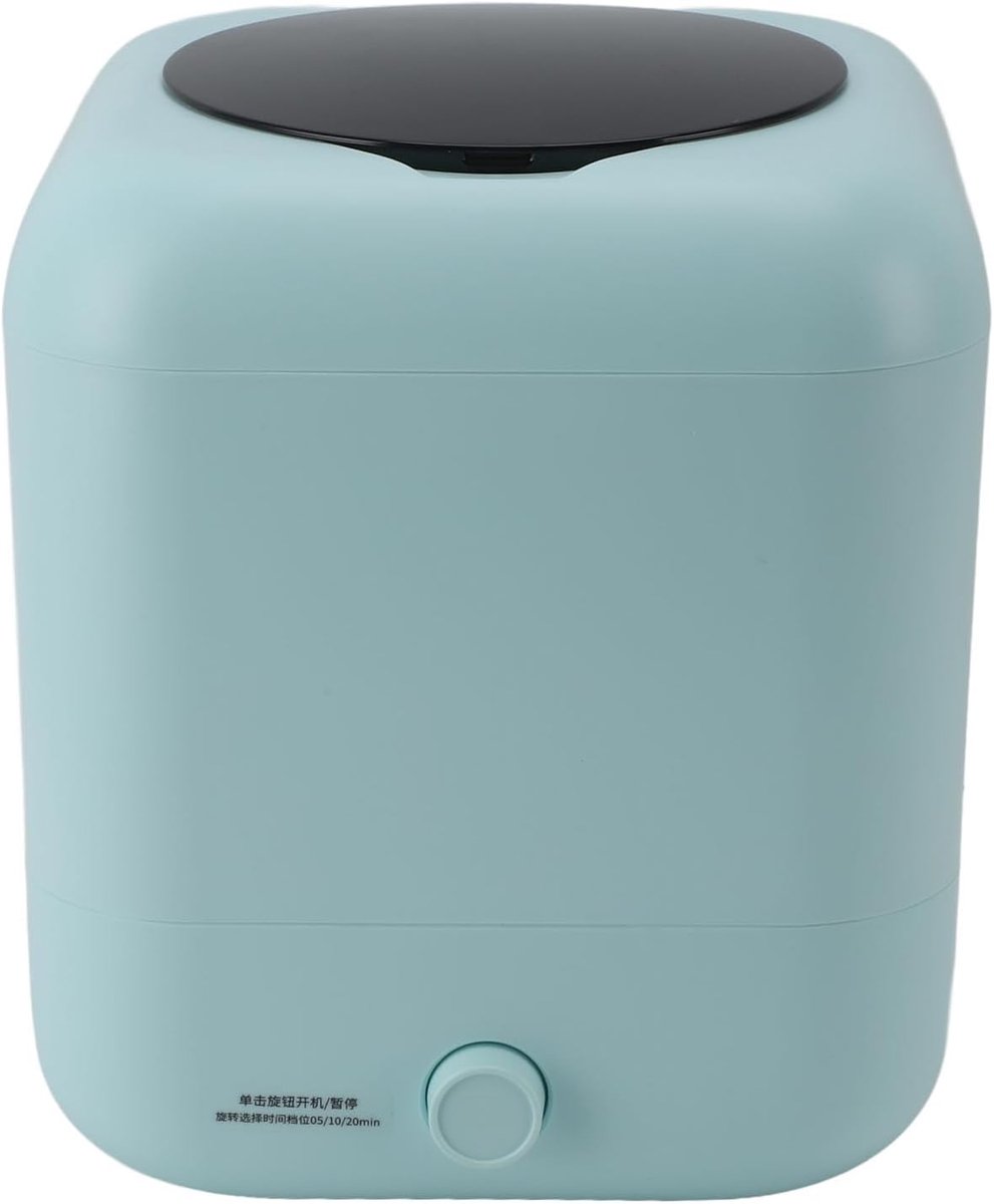 Mini Wasmachine Compacte Reiniger Reizen Kamperen USB Oplaadbaar 5L Tank Wit