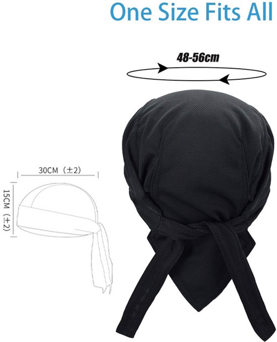 4 stuks - Hoofdband - Hoofdband sport - Koel Bandana - Ademende - Motor bandana - eenheidsmaat 48-56cm voor fitness, hardlopen en verschillende sporten — afbeelding 4