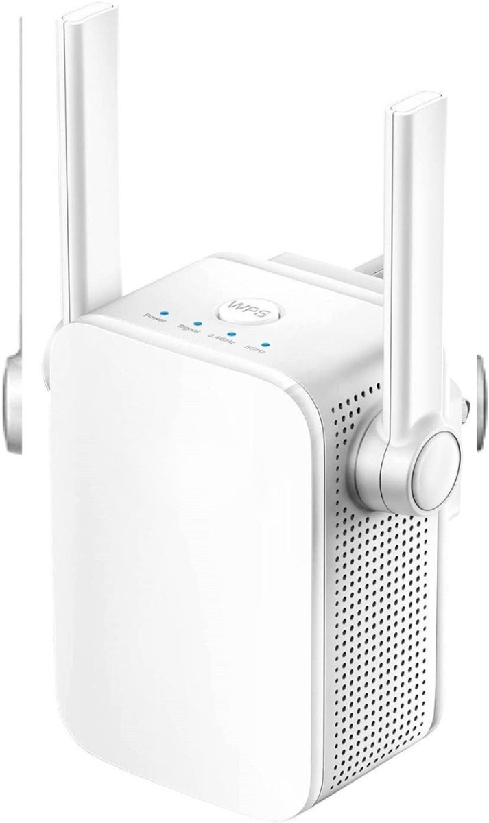 QORA® WIFI Versterker Stopcontact - WIFI Versterker - Wit - 8cm x 8cm x 8cm