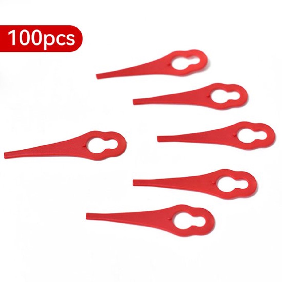 100 stuks plastic bladen tuin tuin tuin grasmaaier grasmaaier plastic bladen