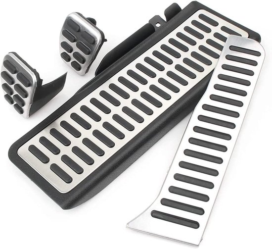 Auto Pedaal Set - Interieur Onderdelen - Verbeterde Grip - Eenvoudige Installatie - 4 Delig - Zilver — afbeelding 4