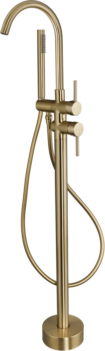 Armonio - Vrijstaande Badkraan Goud - met Handdouche