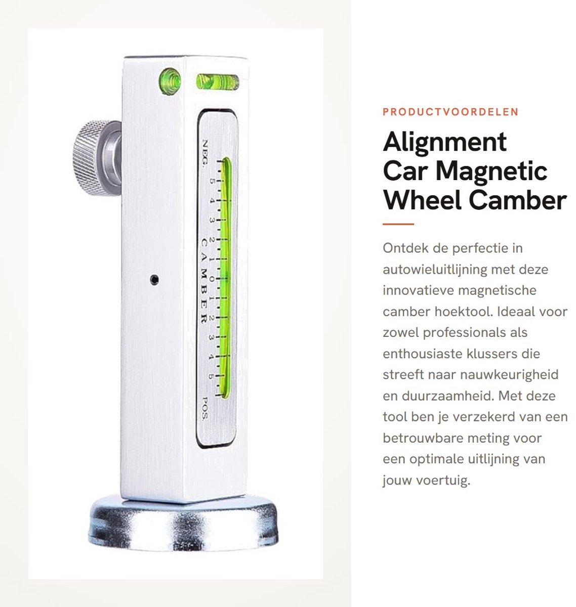 Dailygoods- Camber Tool - Magnetische Wieluitlijning - Verstelbaar - Staal - Nivellering - Hoge Veiligheid - Eenvoudig te Gebruiken