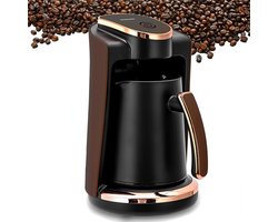 Koffiezetapparaat - Warme Dranken Maker - Authentieke Koffie - Automatische Uitschakeling - 250 Ml Capaciteit - Zwart